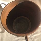 Copper plant pot with side handles