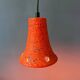 2 retro ceramic orange pendants