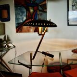 VINTAGE “Z” LAMP IN BRASS AND LACQUERED STEEL BY LOUIS KALFF 1960