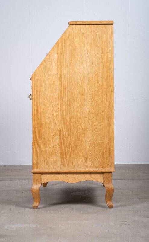 Mid-Century Danish Oak Drop-Front Secretary, 1960s
