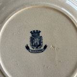 6 antique dessert plates, ironstone Gien Chardons