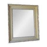 Old carved wooden mirror frame