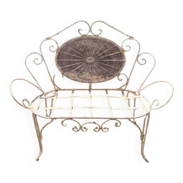Wrought iron bench "Oscar"