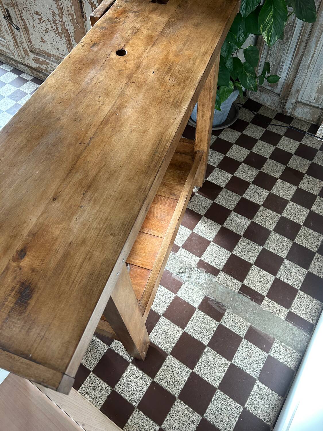 Vintage beech table
