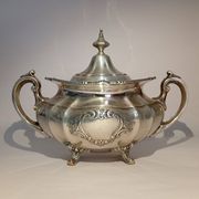 Reed & Barton Solid Sterling Silver Sugar Bowl & Creamer 790 grams