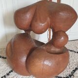 Abstract wooden sculpture