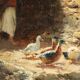 Old painting signed Domenico Pennacchini, oil on hard panel from the 19th century.