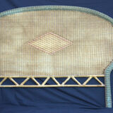 Vintage rattan headboard