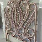 Rattan peacock headboard