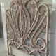 Rattan peacock headboard