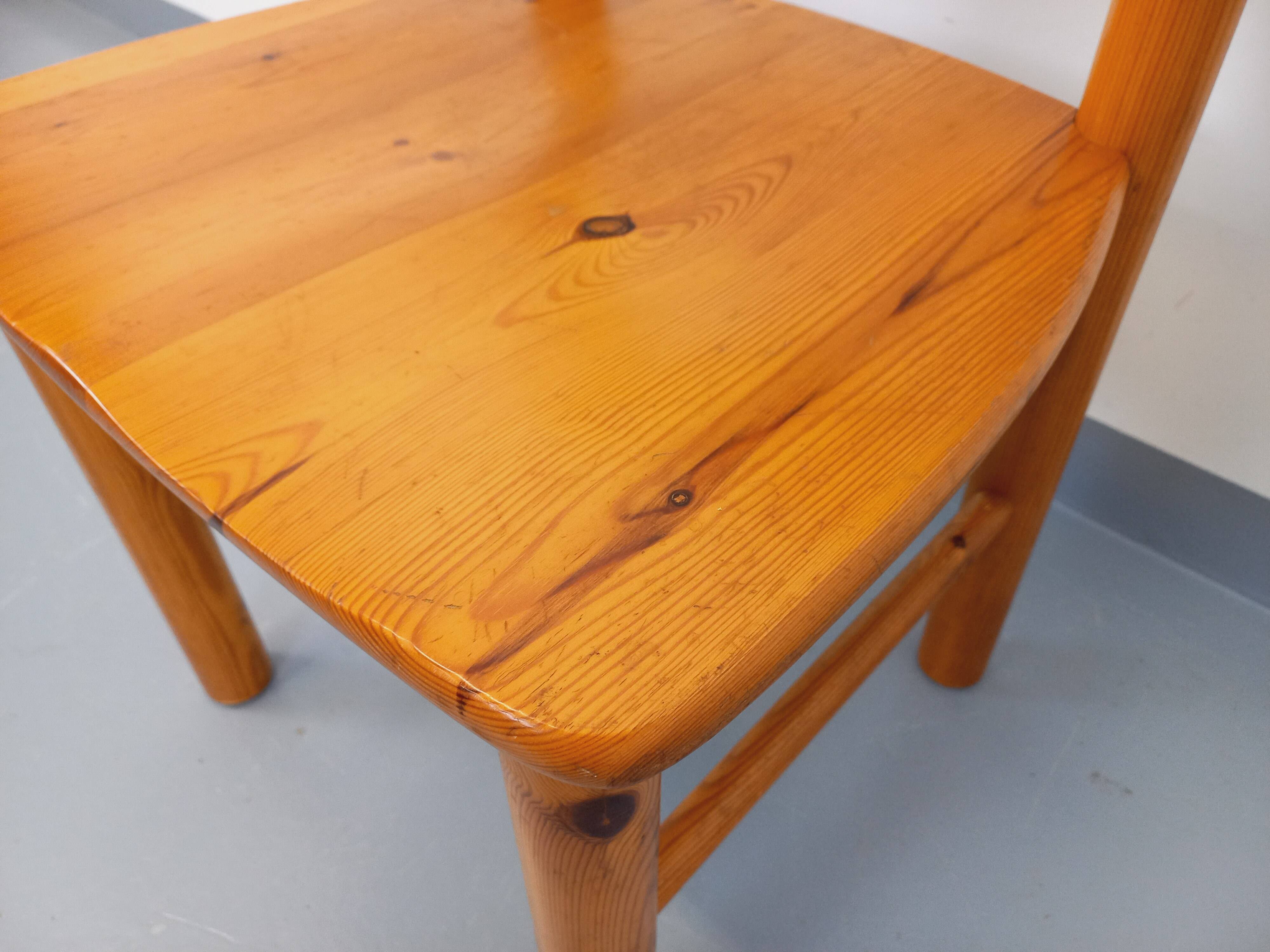 Vintage Scandinavian Rainer Daumiller chair in pine from the 70s