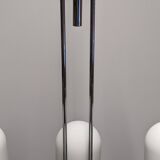 Space Age chandelier with 6 lights in sandblasted opalines, 1960s-70s