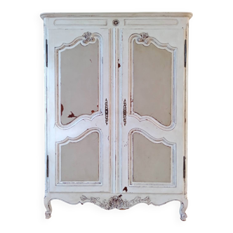 Antique patinated wardrobe