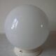 Old ceiling light fixture globe ball sphere in opaline glass retro decor