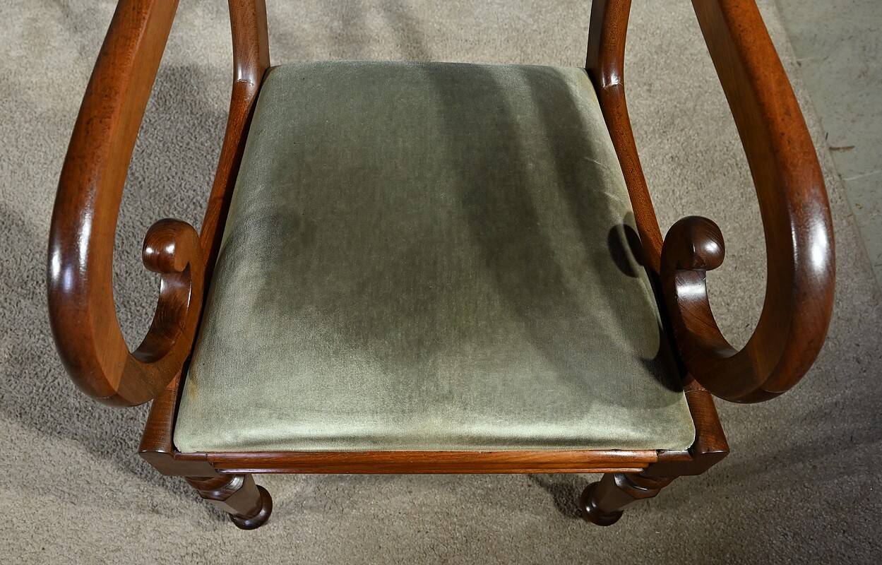 Armchair with Mahogany Crosses, Victorian period, England – 2nd part 19th century
