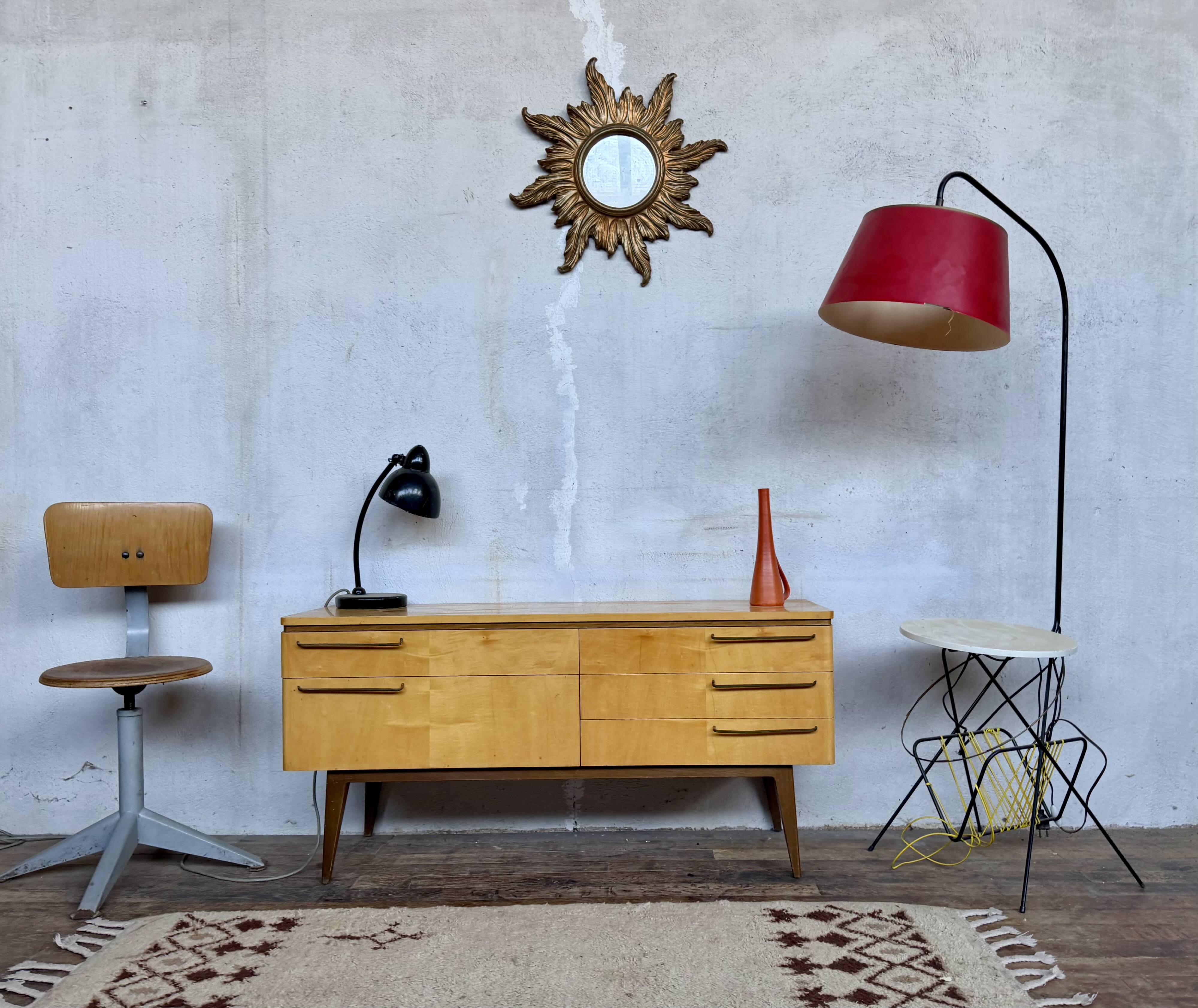 ✨ TV unit / Vintage sideboard from the 60s on tapered legs ✨