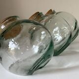 Set of 3 vintage glass candy jars from the 60s and 70s