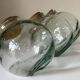 Set of 3 vintage glass candy jars from the 60s and 70s