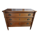 Louis XVI style chest of drawers with three drawers.