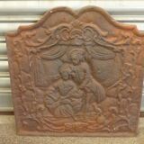 Cast iron fireplace plate