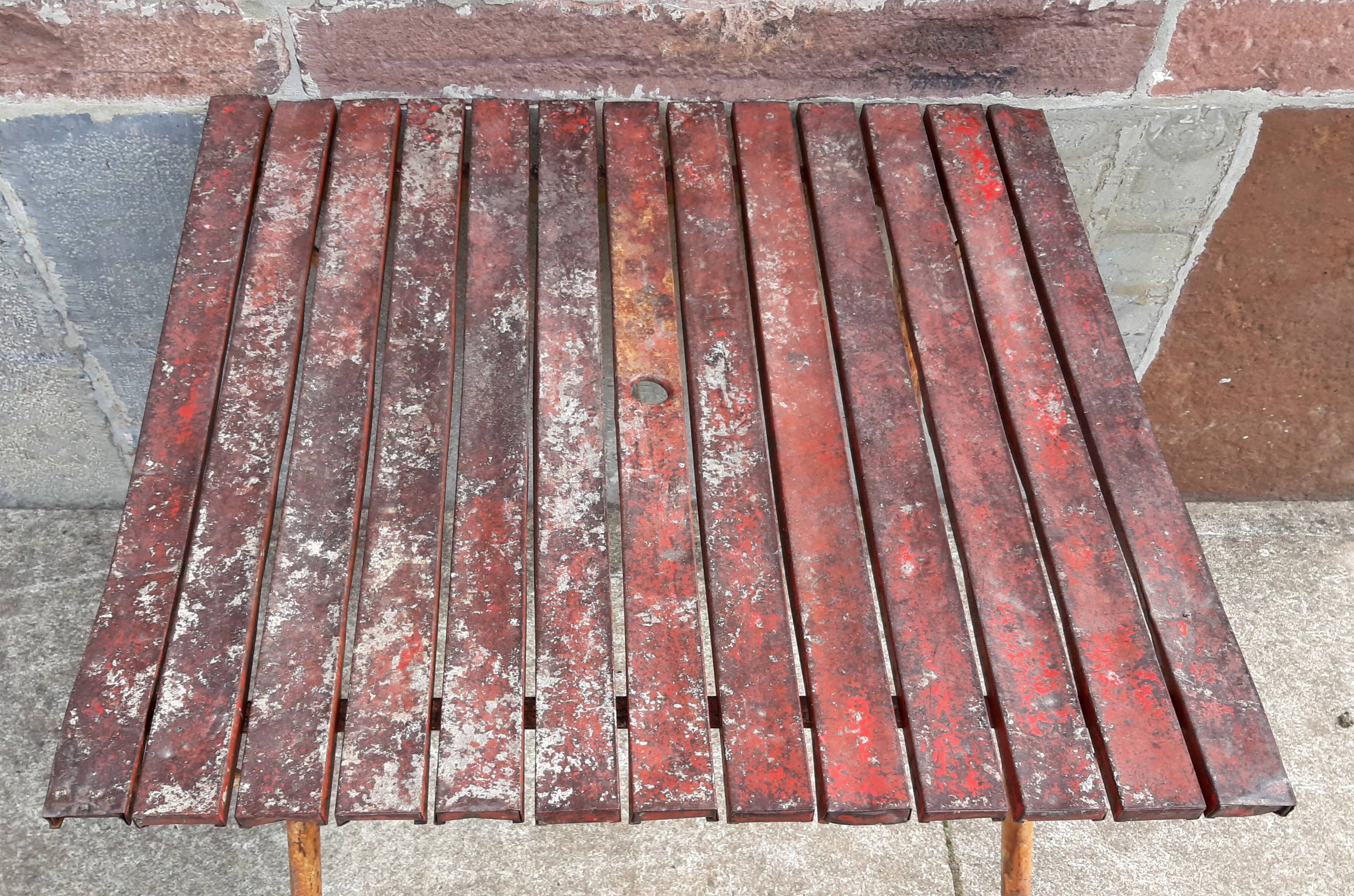 1960s folding garden table