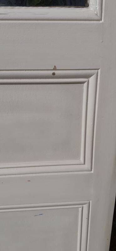 Communication door 1 translucent glass H233.5xL84.5cm old 20th century