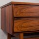 Scandinavian mid-century rosewood mirror with console, Denmark, 1960s