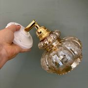 Vintage amber frosted glass tulip wall light