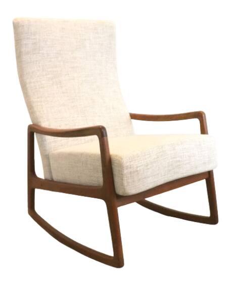 Ole Wanscher pour France & Son rocking chair 'Ulfborg' vintage