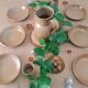 Ensemble de 8 assiettes creuses grès de brenne France vintage