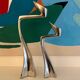 Set of 2 Swann candle holders by Matthew Hilton