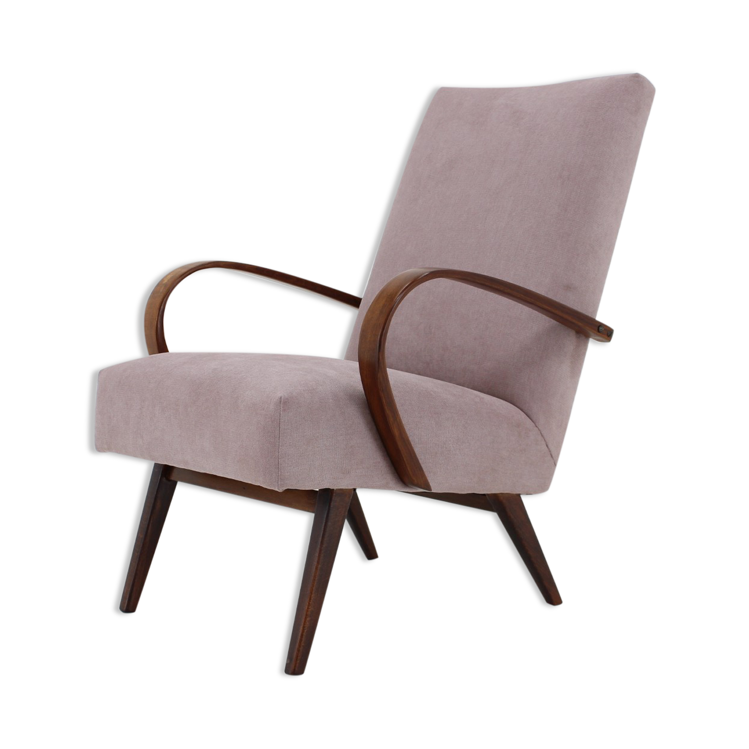 1960s Teak Armchair, Czechoslovakia