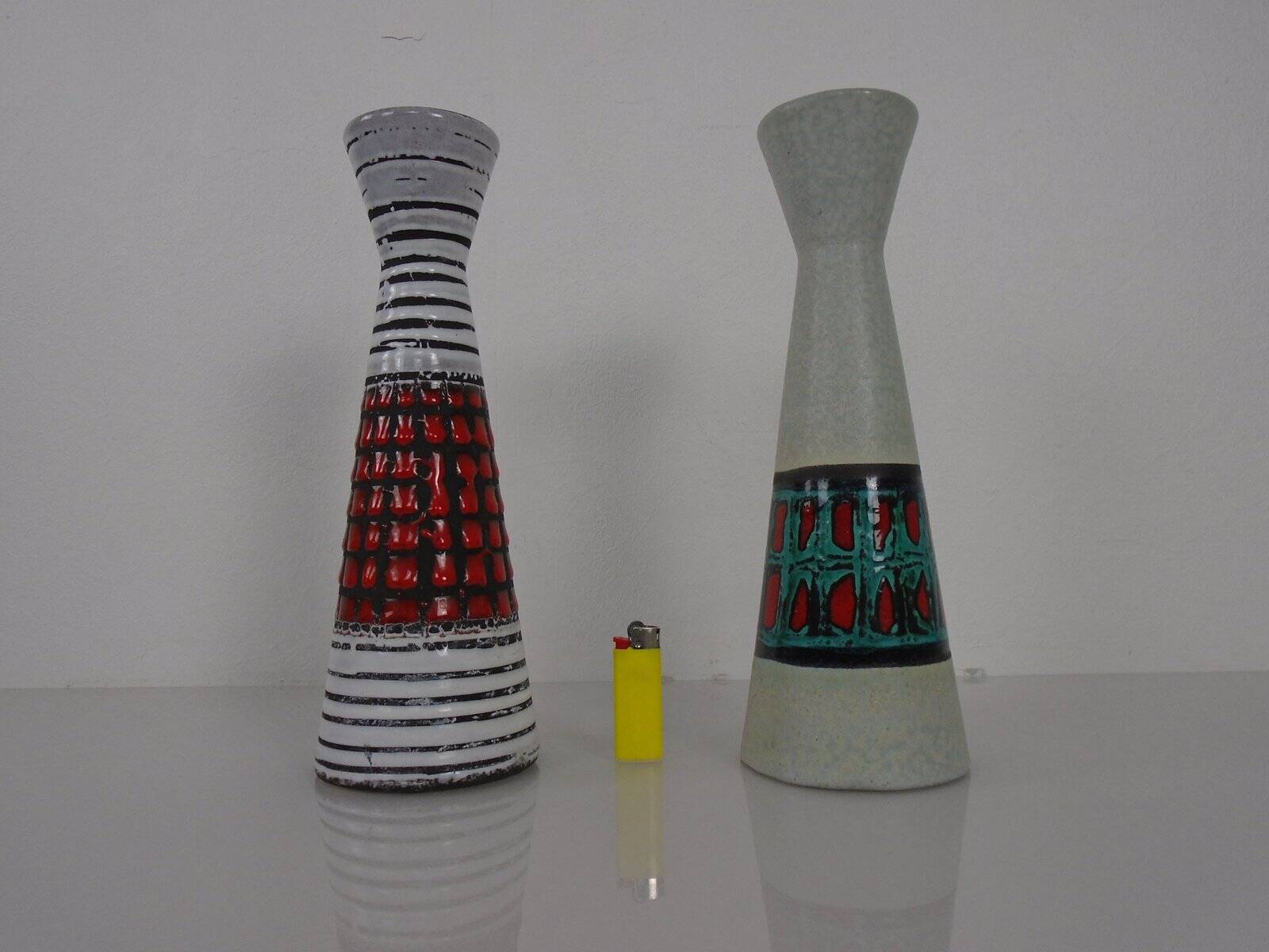 Ceramic vases by Heinz Siery for Scheurich, 1950s, set of 2.