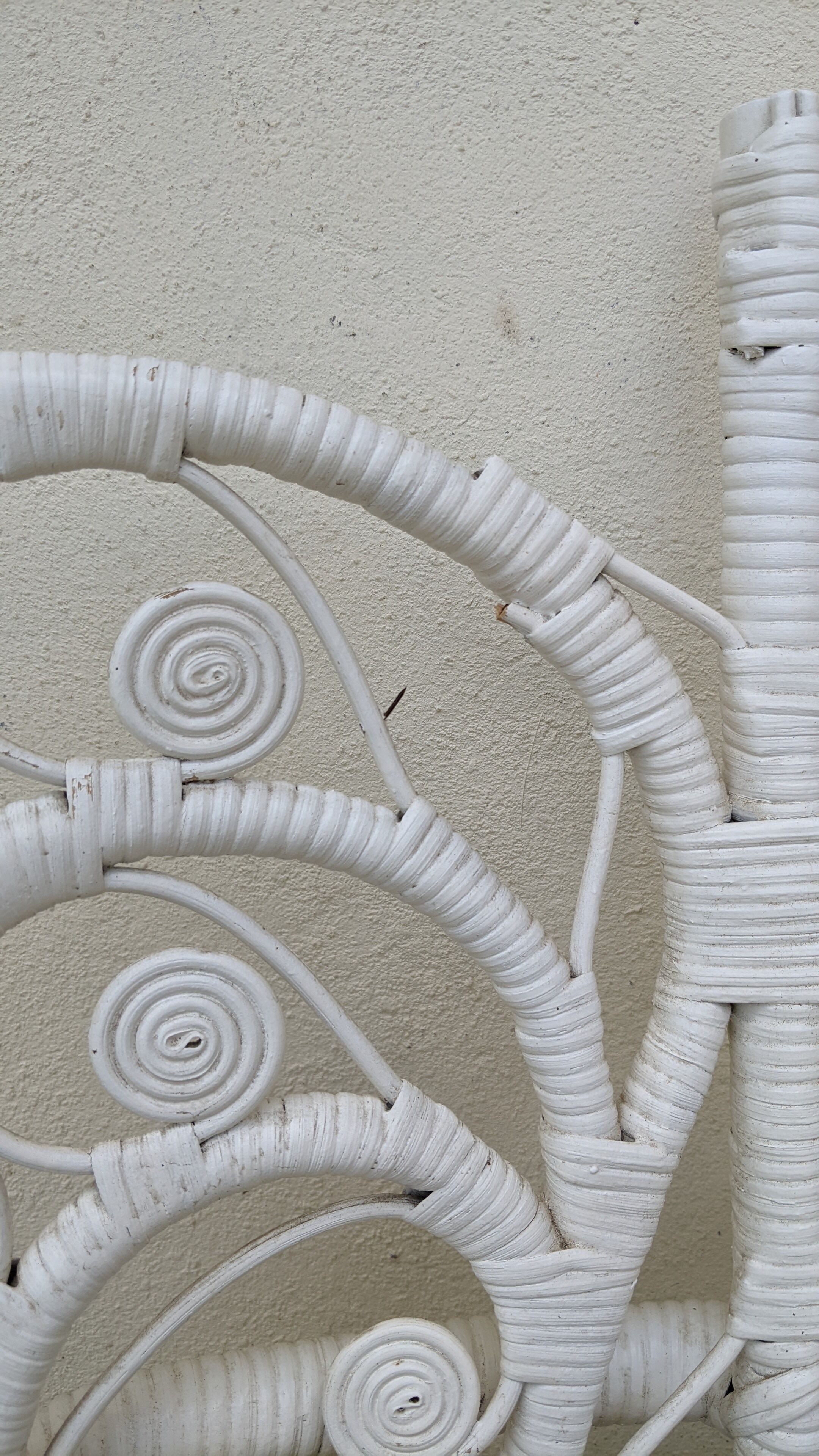 Peacock rattan armchairs