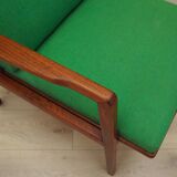 Teak green armchair, Danish design, 1970s, production: Denmark