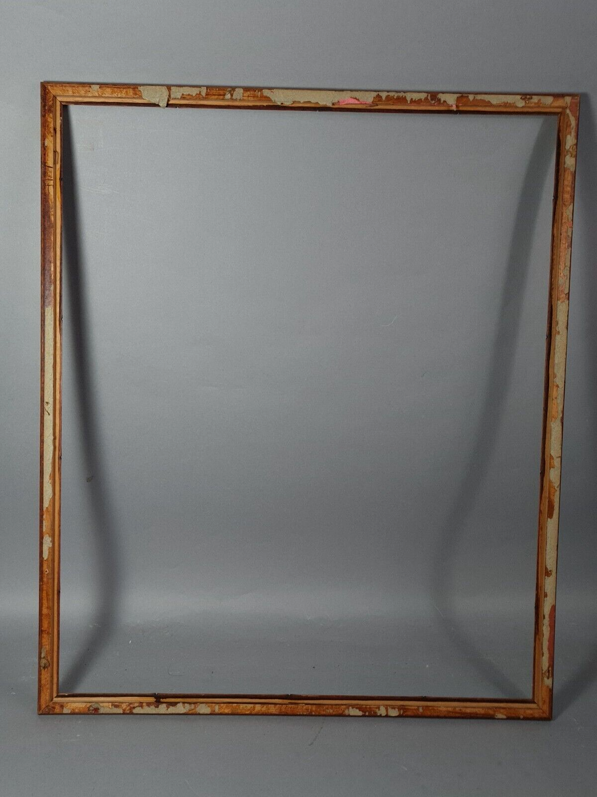 Old frame wood bamboo way 73,5x61,5 foliage 70x58 cm SB