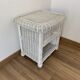 Wicker bedside table