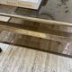 Brass coffee table attributed to Guy Lefevre for Maison Jansen
