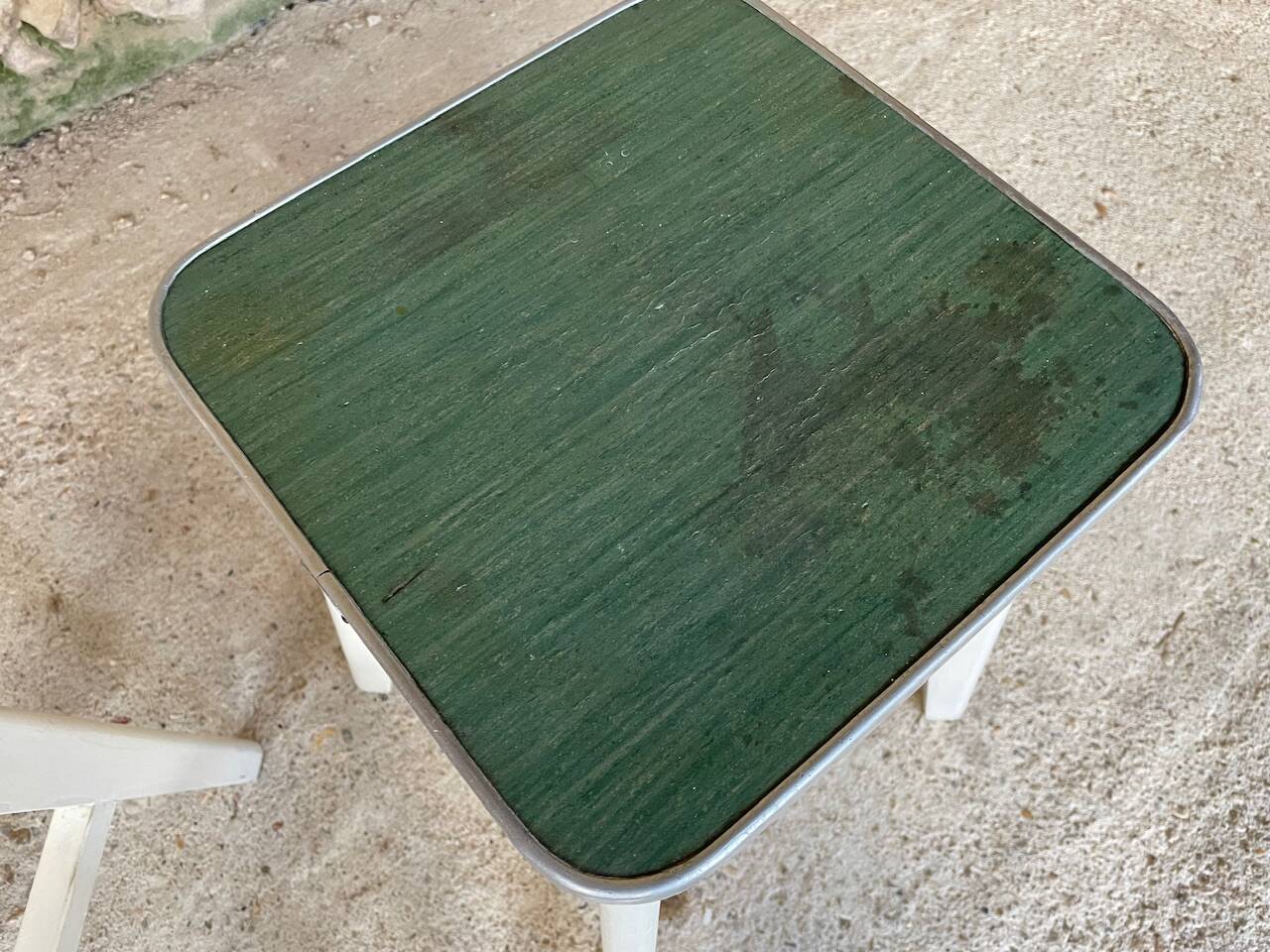 Vintage wooden stool, circa 1950's