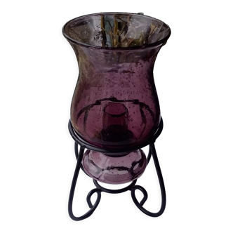 Purple glassware candle holder from Biot