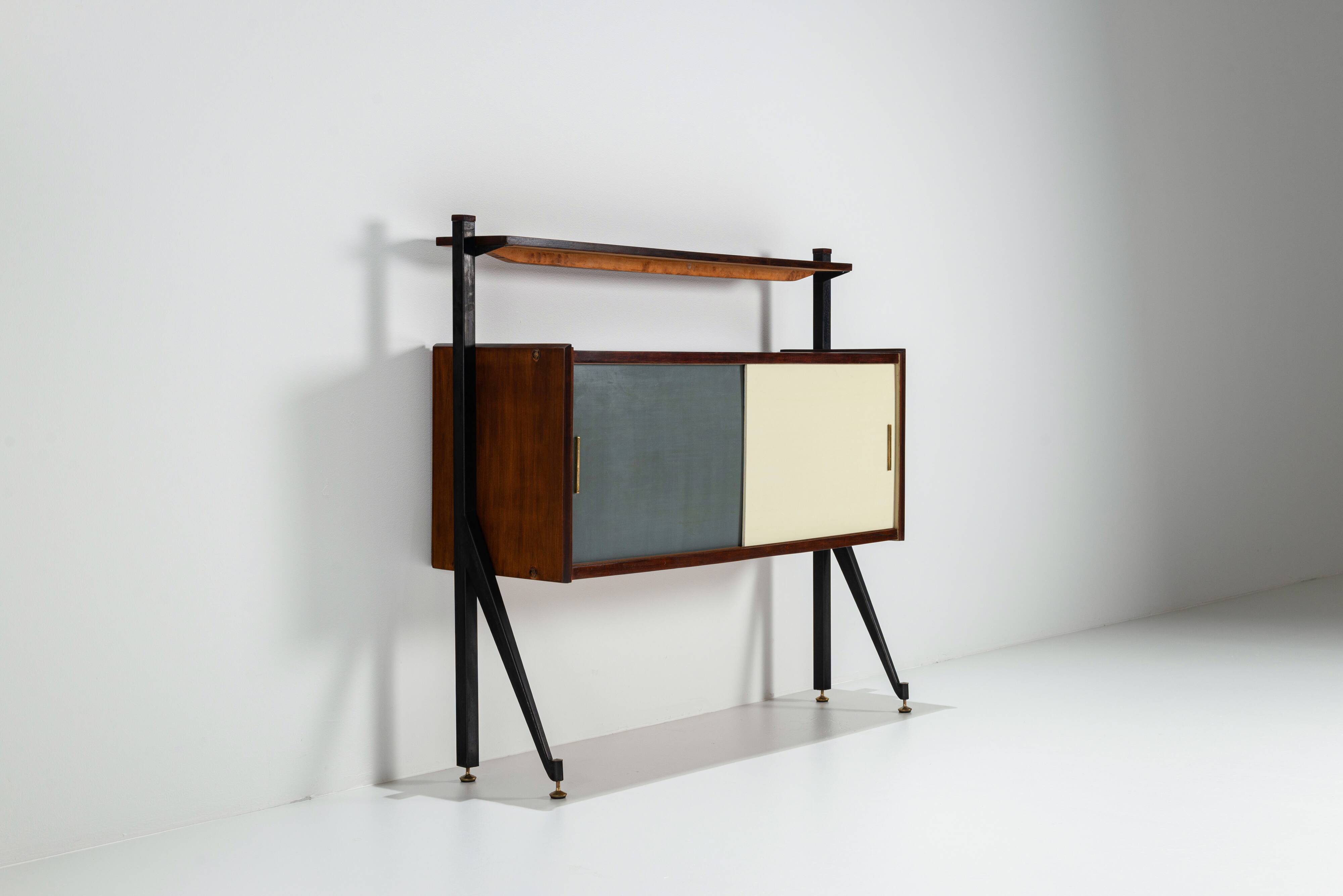 Italian sideboard with contrasting doors