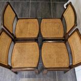 Set of 4 Baumann chairs, 1970s