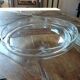 Copper and glass fruit bowl or compote dish Art Deco