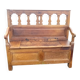 Coffre banc en chêne XIX ieme
