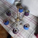 Vintage Scandinavian 6-arm light fixture