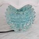 Rare lampe de table bleue en vase en verre de Murano rostrato pour Barovier & Toso, années 1950