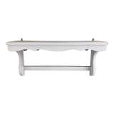 Old patinated wooden shelf