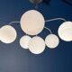 Mid-century modern Swiss glass replacement part for E.R. Nele Temde lamps, 1960s.