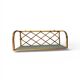 Vintage rattan wall shelf