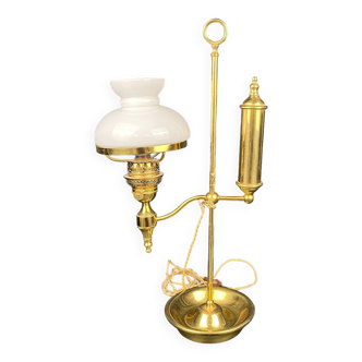 Antique Quintet opaline globe lamp, 20th century
